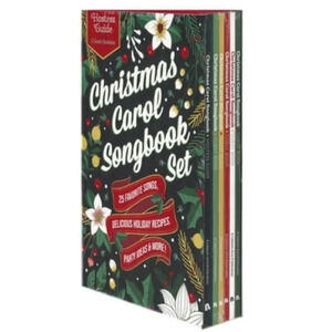 NIB Leisure Arts Christmas Carol 6 Piece Song Book Set Recipe and Party Book